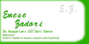 emese zadori business card